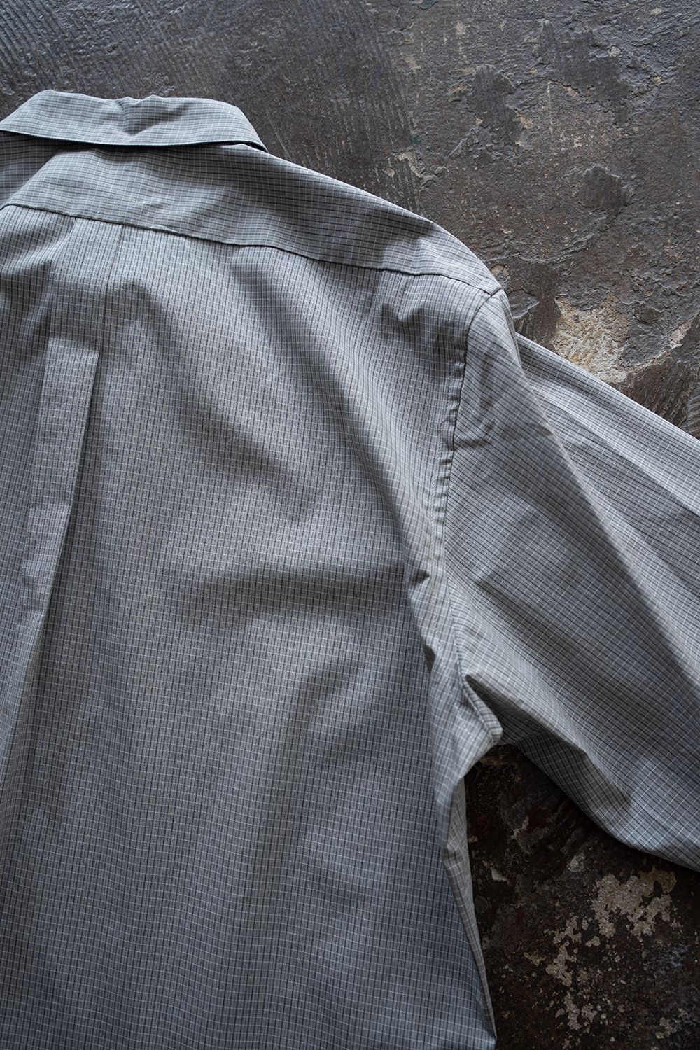 【26AW】ブロードレギュラーカラーシャツ(GRAY  CHECK)