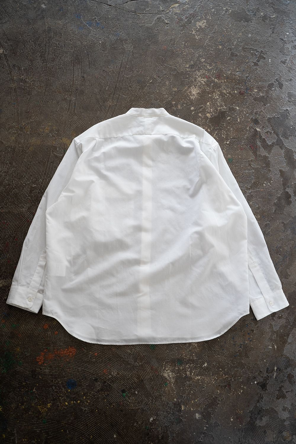 【26SS】コットン×ラミーオーバーサイズシャツ(WHITE)