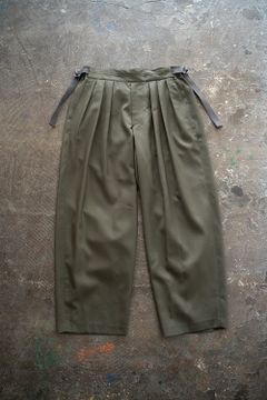 【ラスト1点】【22SS】Hakama Akane Slacks/ハカマアカネスラックス(OLIVE)