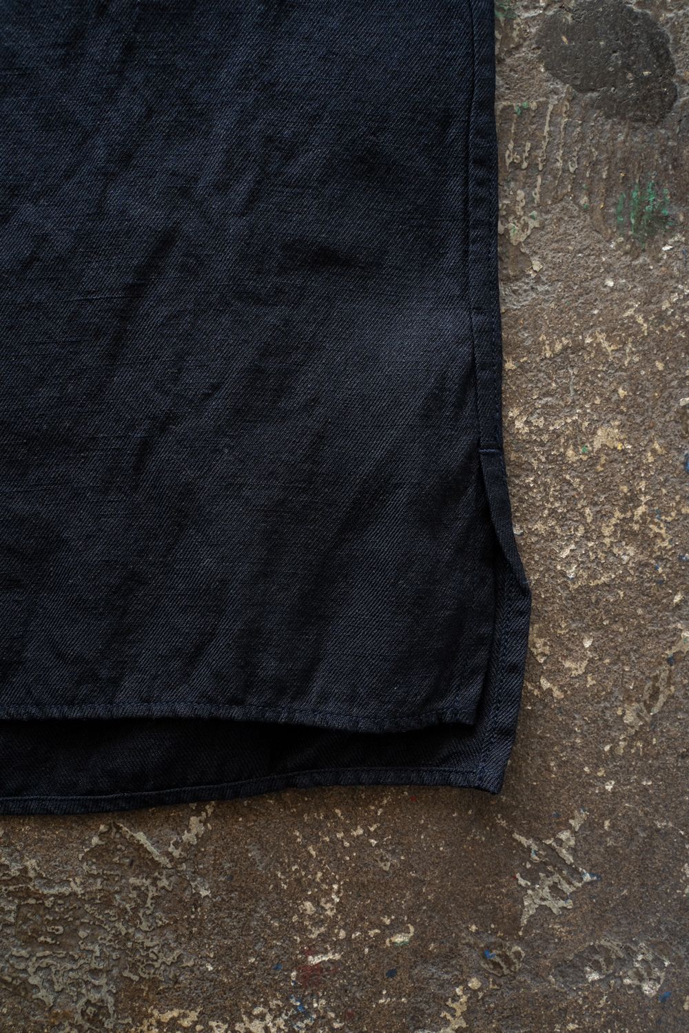 和紙大麻シャツ(濃紺)