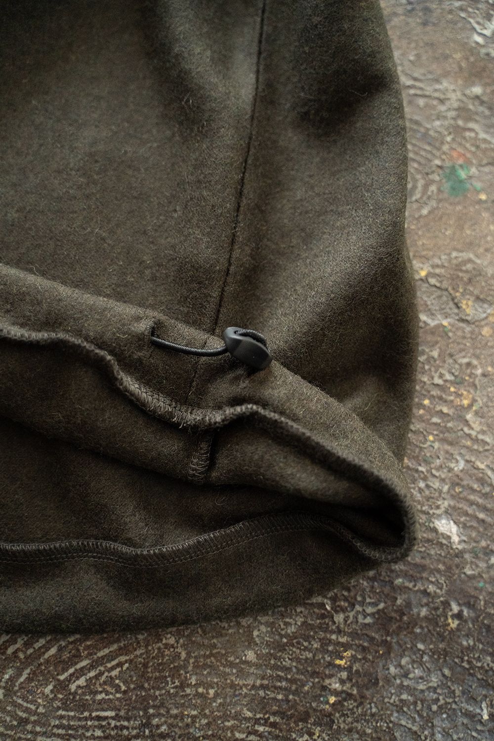 【25AW】ウール×シルクプルオーバー(OLIVE)