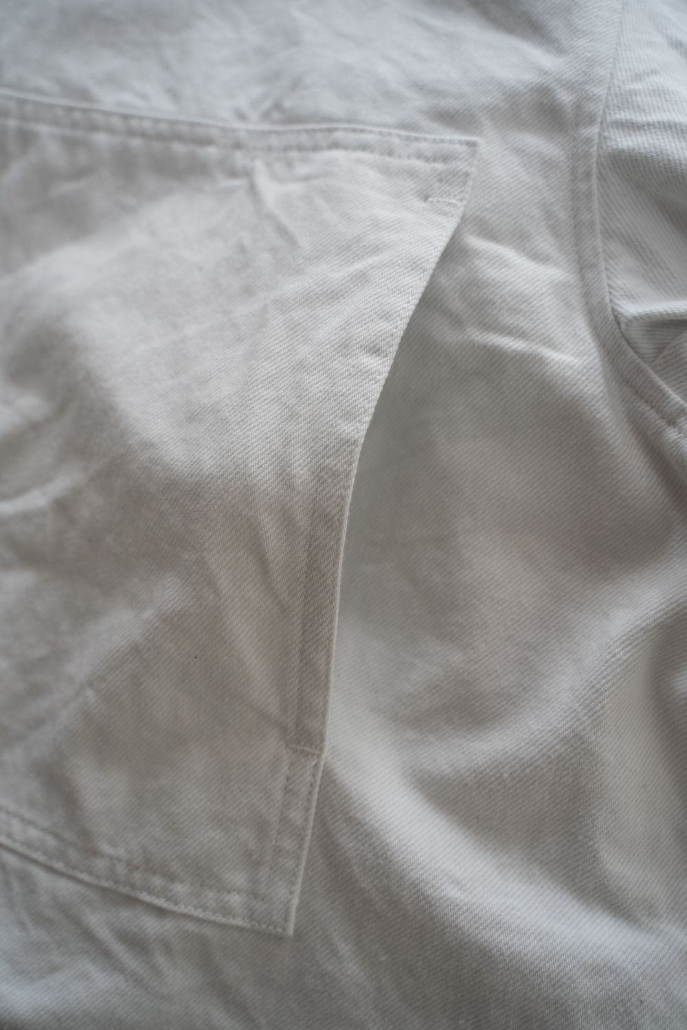 【26SS】11.5ozデニムブルゾン(ASH WHITE)