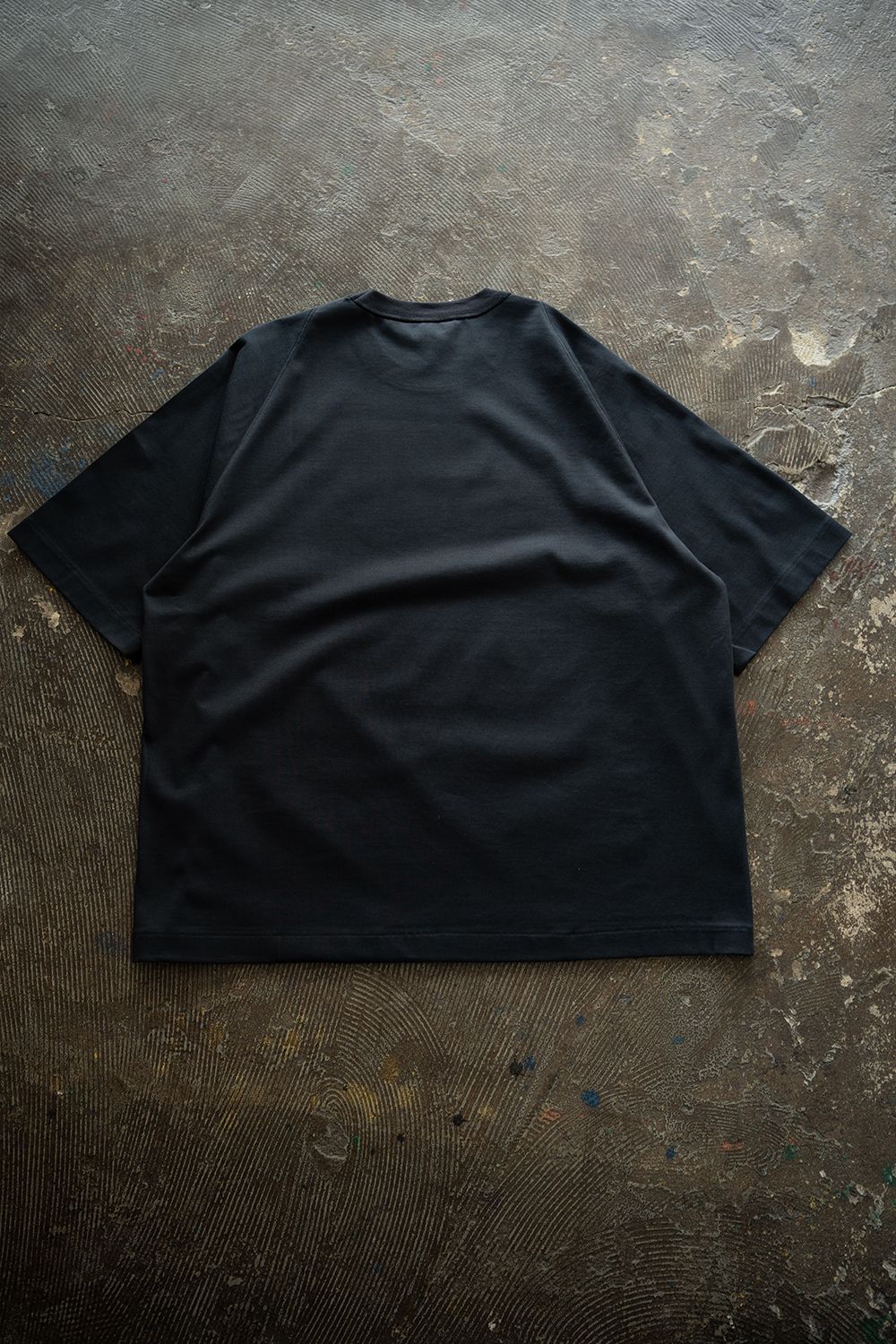 【26SS】オーバーサイズ変形スリーブTシャツ(NAVY)