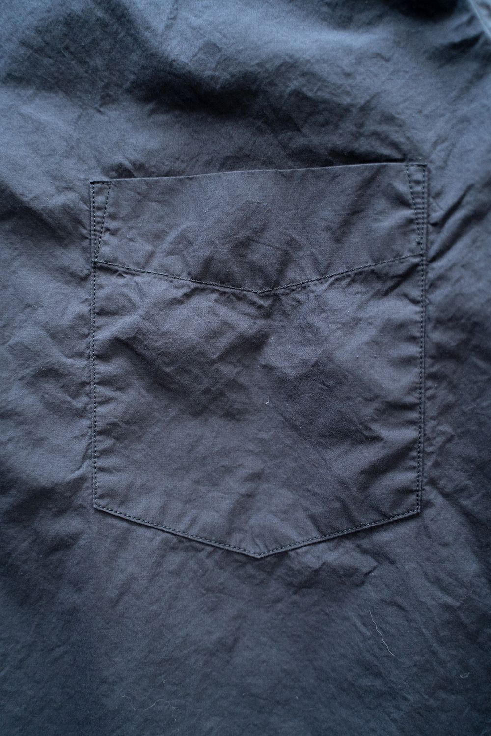 【ラスト1点】スビンコットンタイプライターレギュラーカラーシャツ(NAVY)