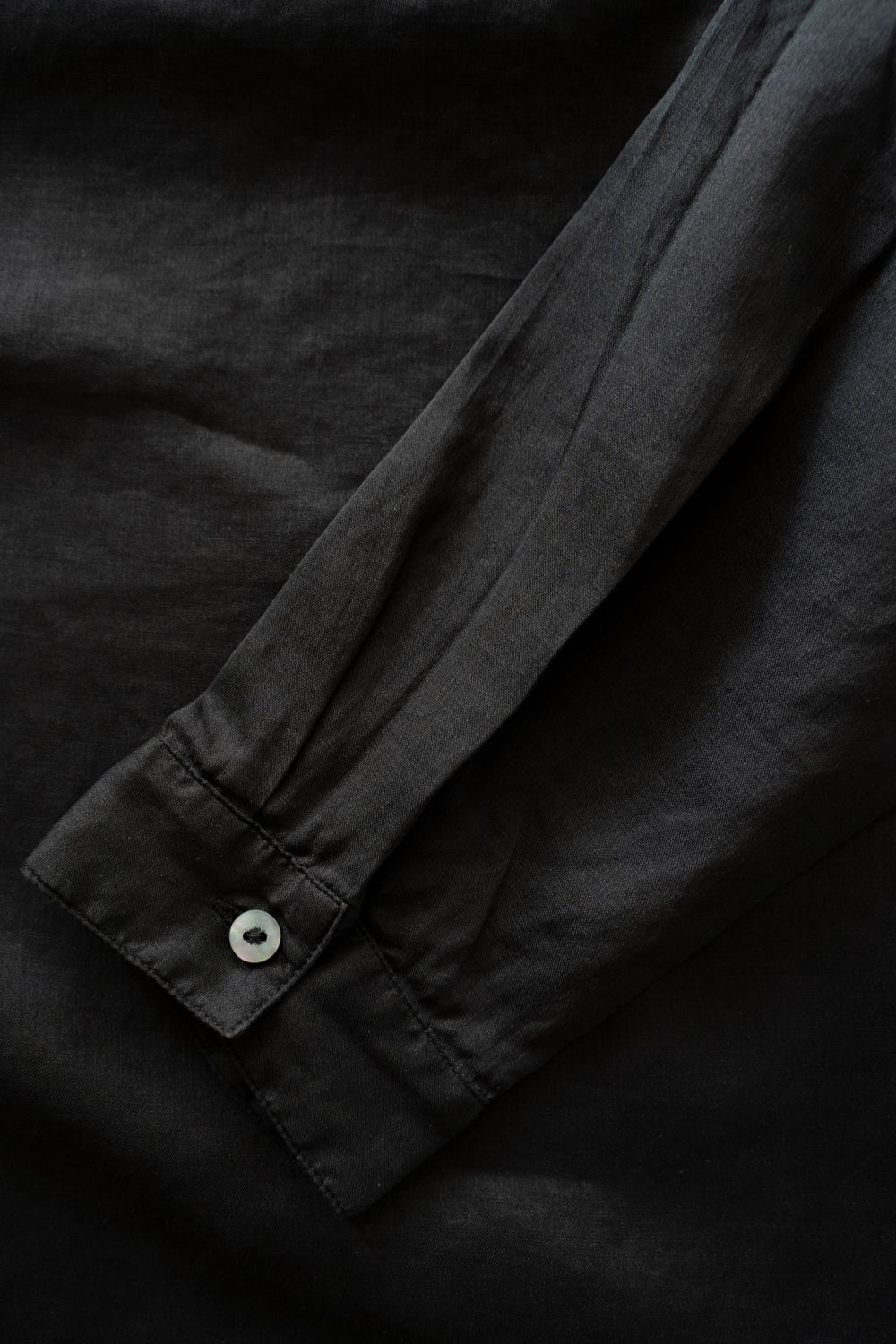 ラミーシルクシャツ(黒)