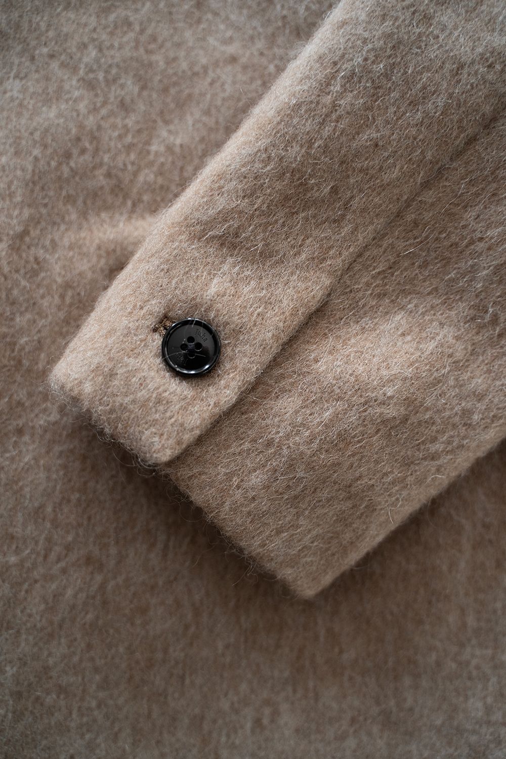 【ラスト1点】【25AW】Mohair Shaggy Long Jacket/モヘアシャギーロングジャケット(BEIGE)