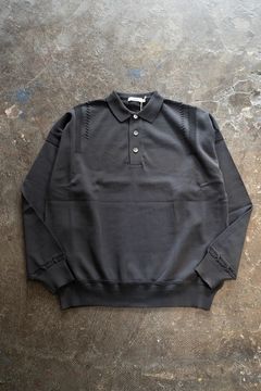【ラスト1点】Yonaga Knit Polo(OFF BLACK)