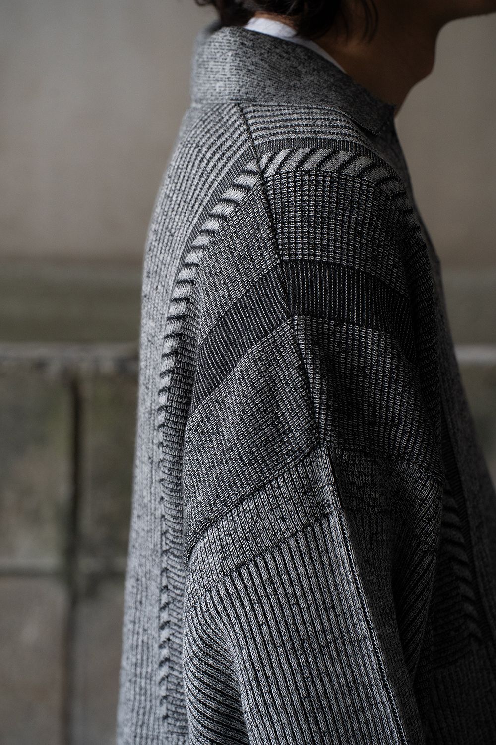 【25AW】Setsuen Skipper Knit(MIX GRAY)