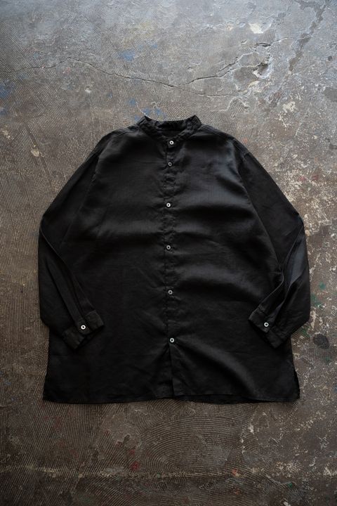 ラミーシルクシャツ(黒)
