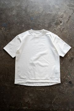 【ラスト1点】【22SS】オーガニックスビンコットンスプリットヨークTシャツ(WHITE)