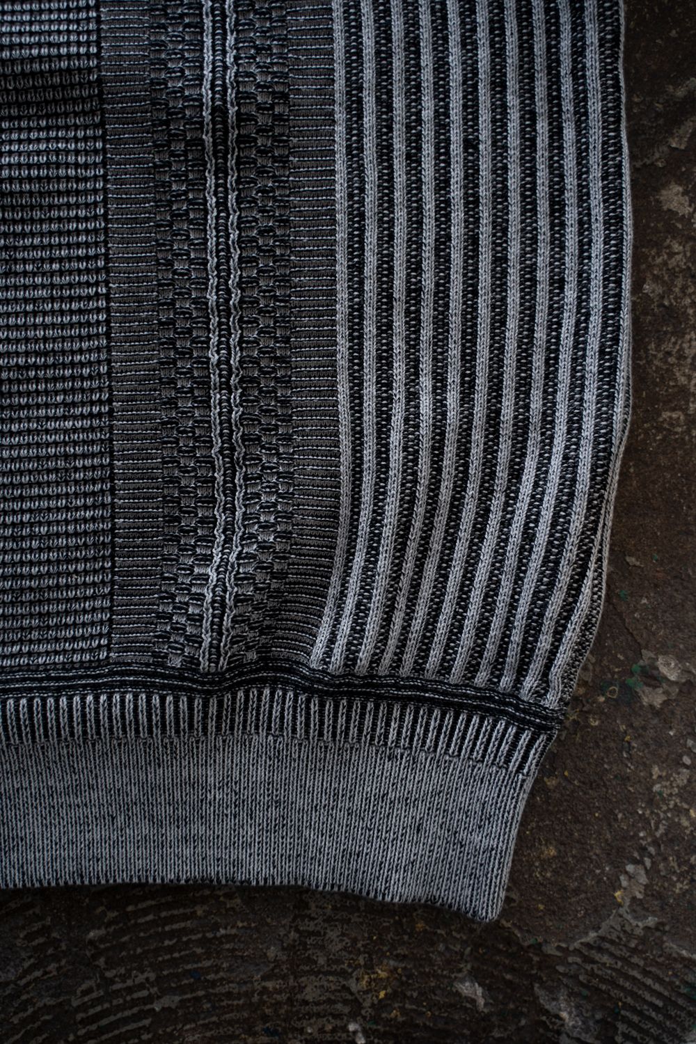 【26AW】Akisame Knit Polo(MIX GRAY)
