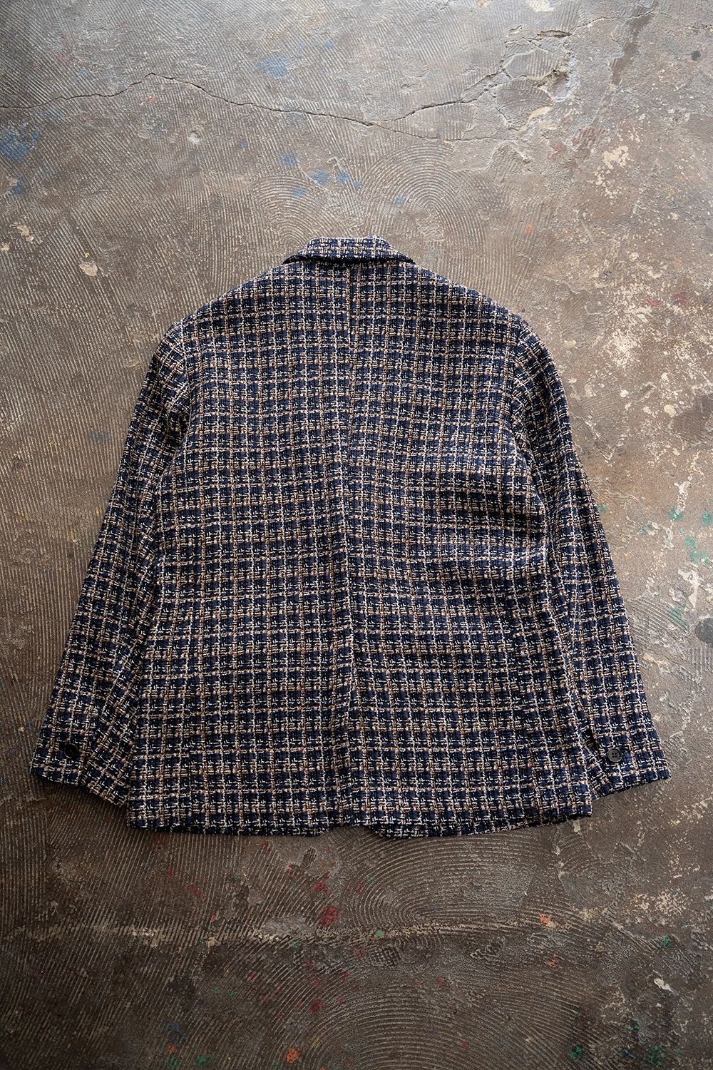 【ラスト1点】【26SS】Summer Tweed Tailored Jacket/サマーツイードテーラードジャケットジャケット(NAVY)