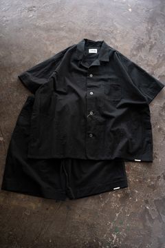 【26SS】"summer jambo"pajama(washed light cotton BLACK)【セットアップ】【ユニセックス】