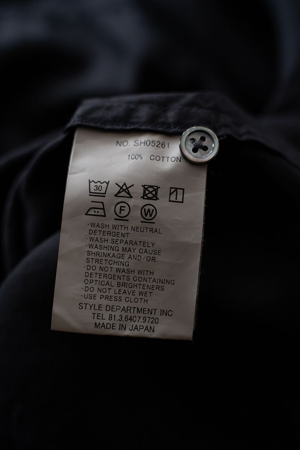 【26SS】ガーメントダイオーバーシャツ(BLACK NAVY)