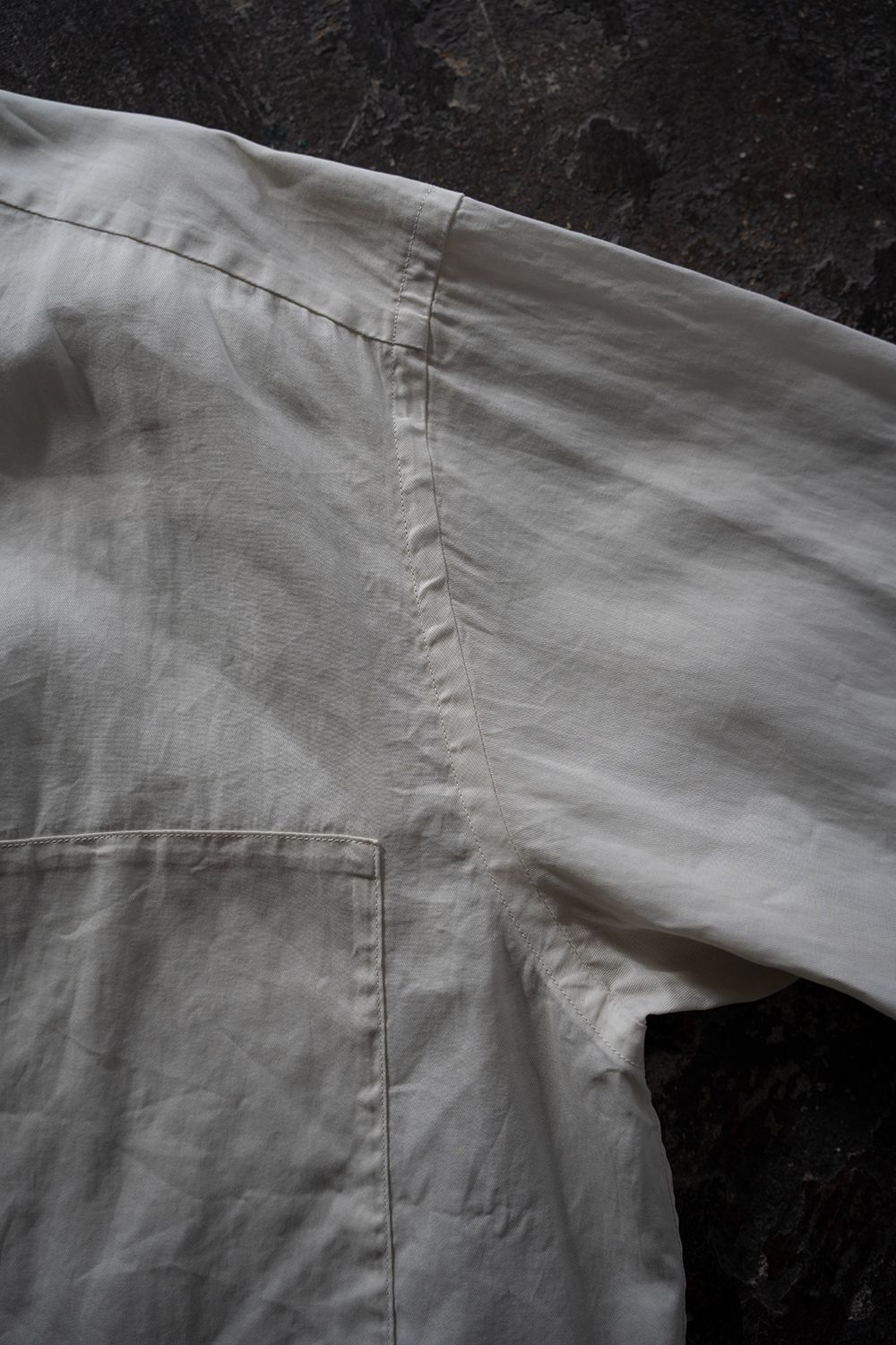 【26SS】ガーメントダイオーバーシャツ(ECRU)