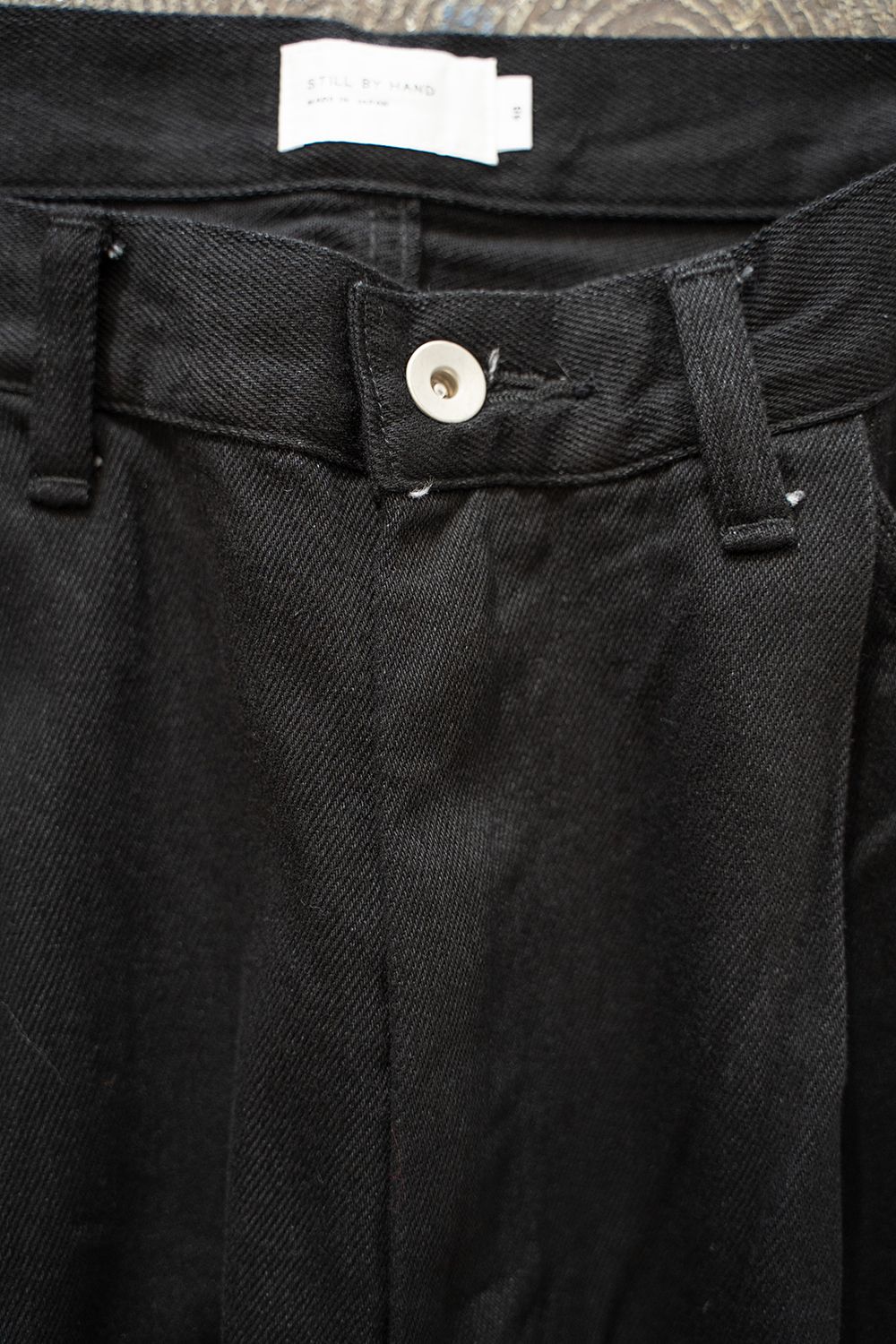 【ラスト1点】【24AW】インボックスタック12ozデニムパンツ(BLACK)