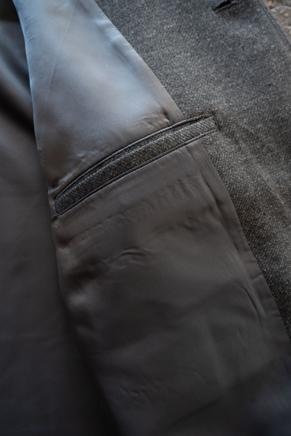 【26AW】コットン×ウールカルゼカバーオール(GREY)