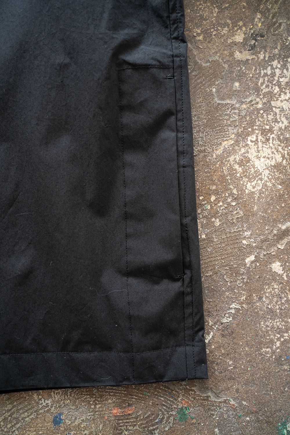 【ラスト1点】【25SS】シリコン加工シャツブルゾン(INK BLACK)