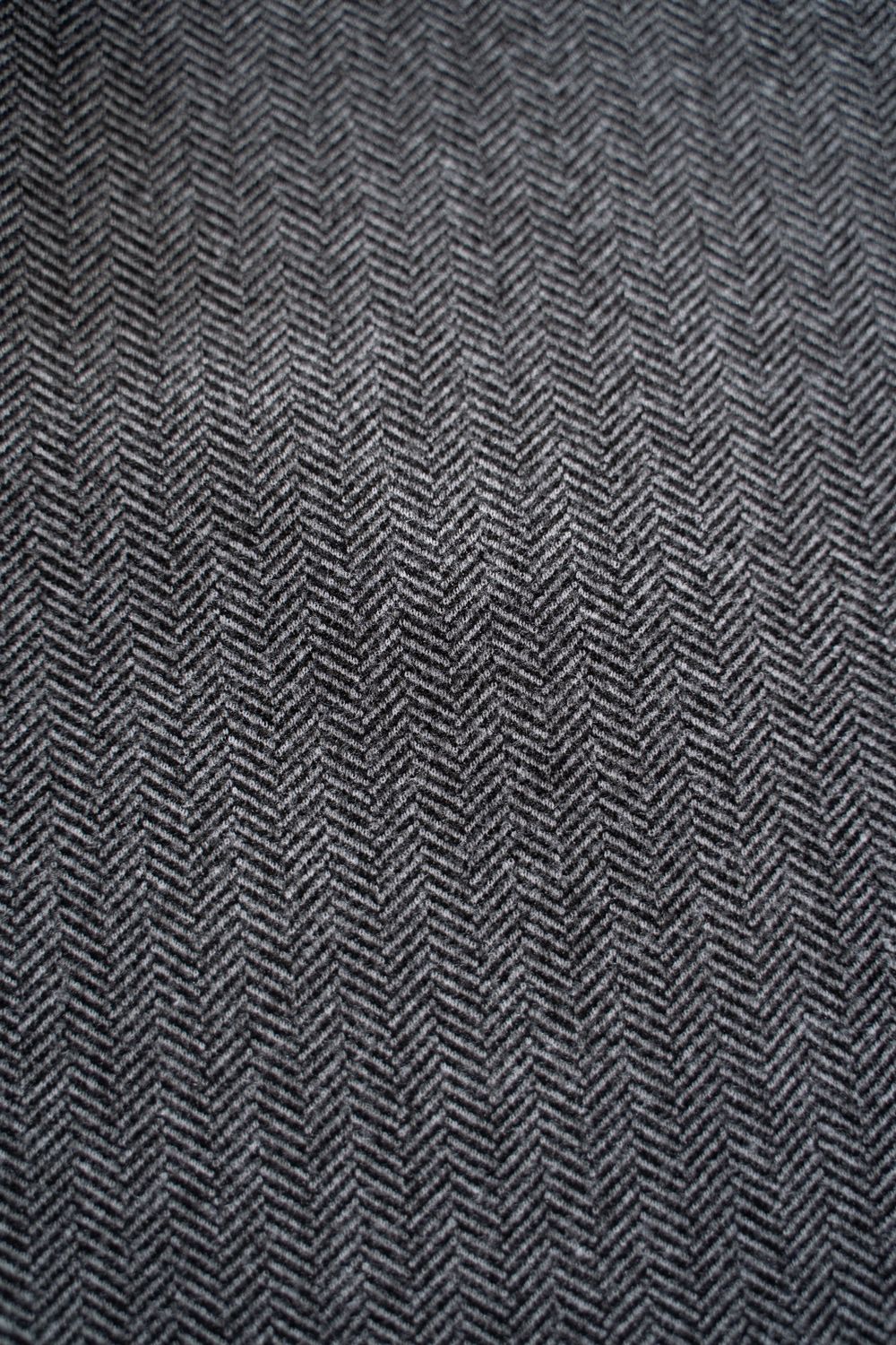 【26AW】2-Tack Herringbone Wide Slacks/2タックワイドスラックス(GRAY)