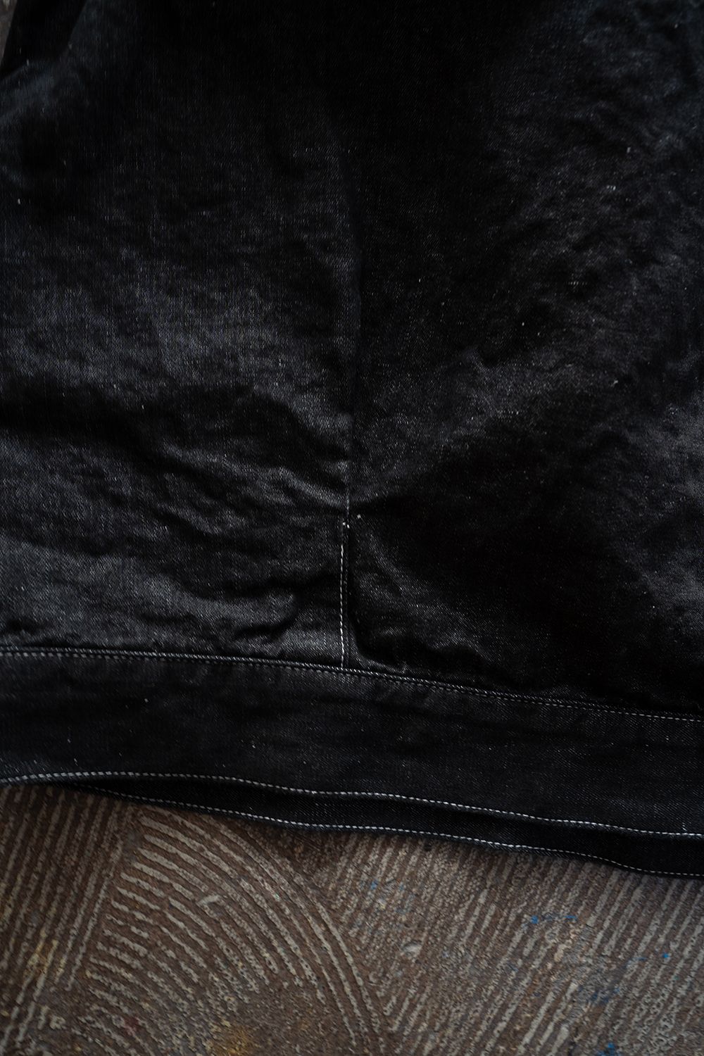 【26SS】8.5oz大麻混デニムブルゾン(BLACK)