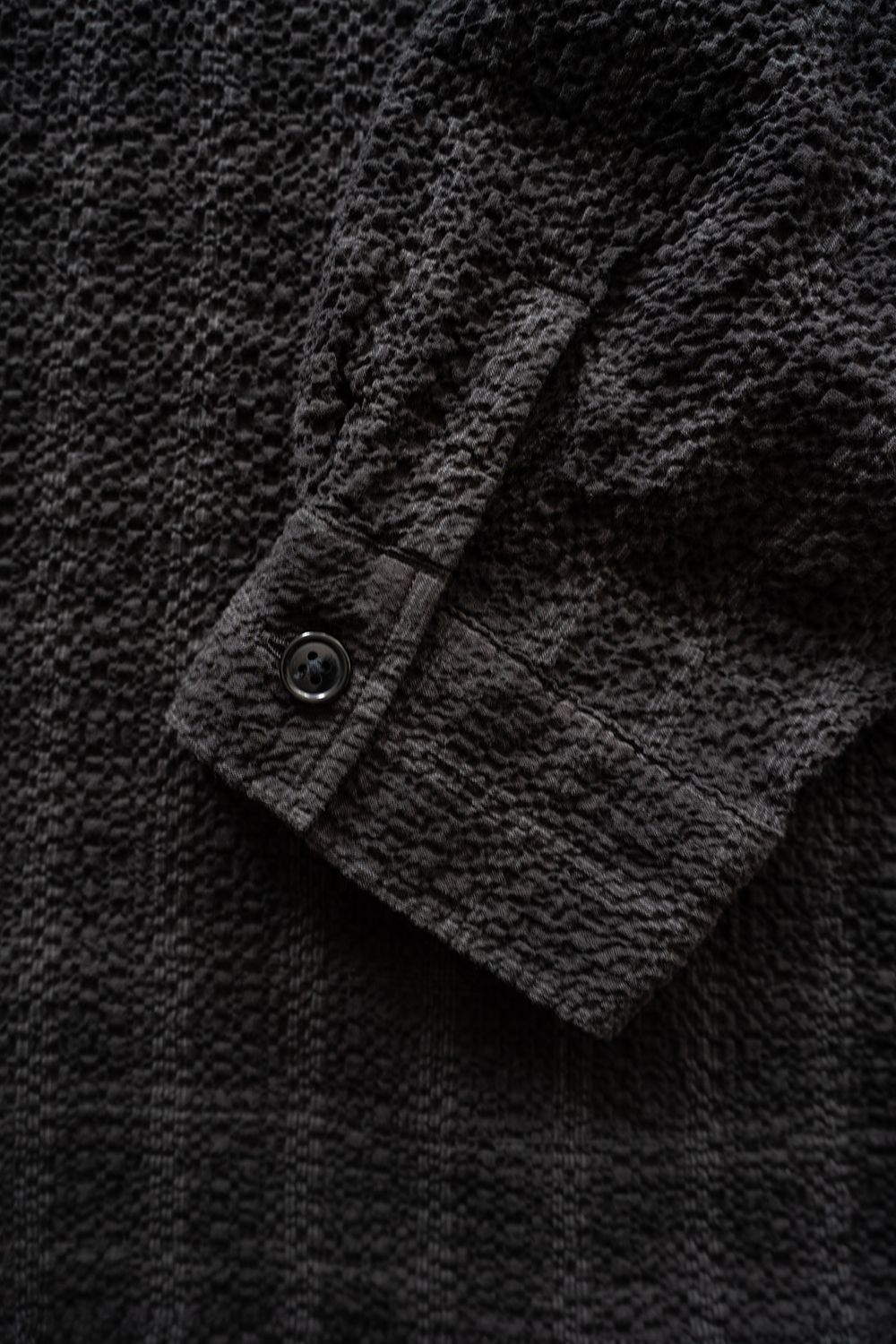 【ラスト1点】【26SS】Overdyed Seersucker Check Shirt(GREY CHECK)