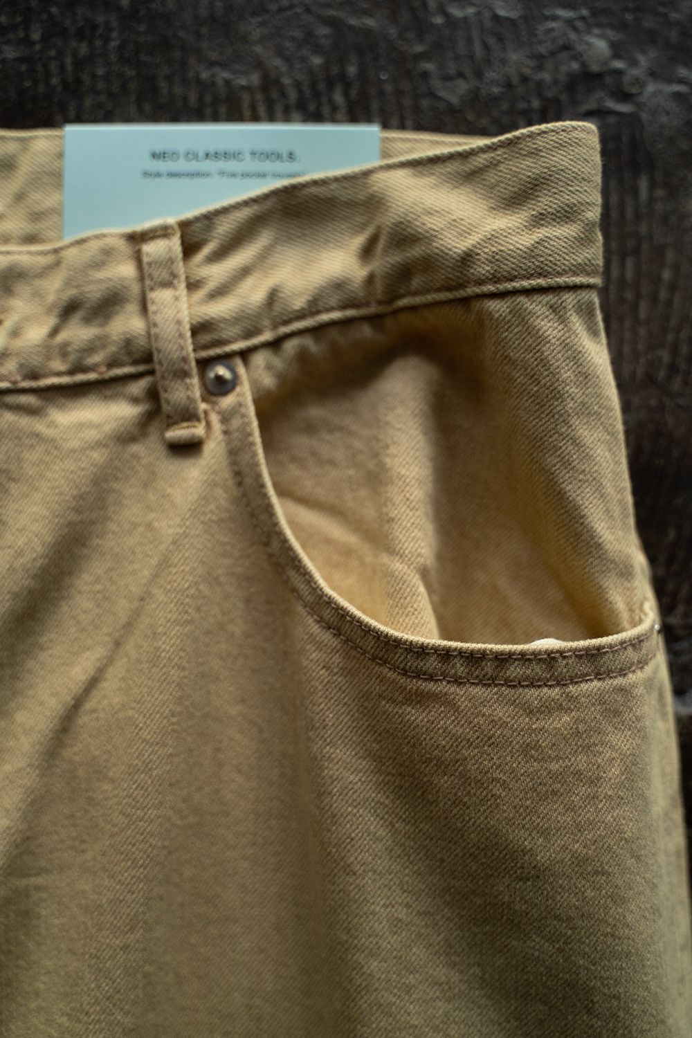 【ラスト1点】【23AW】バギーストレートデニムパンツ(BEIGE)