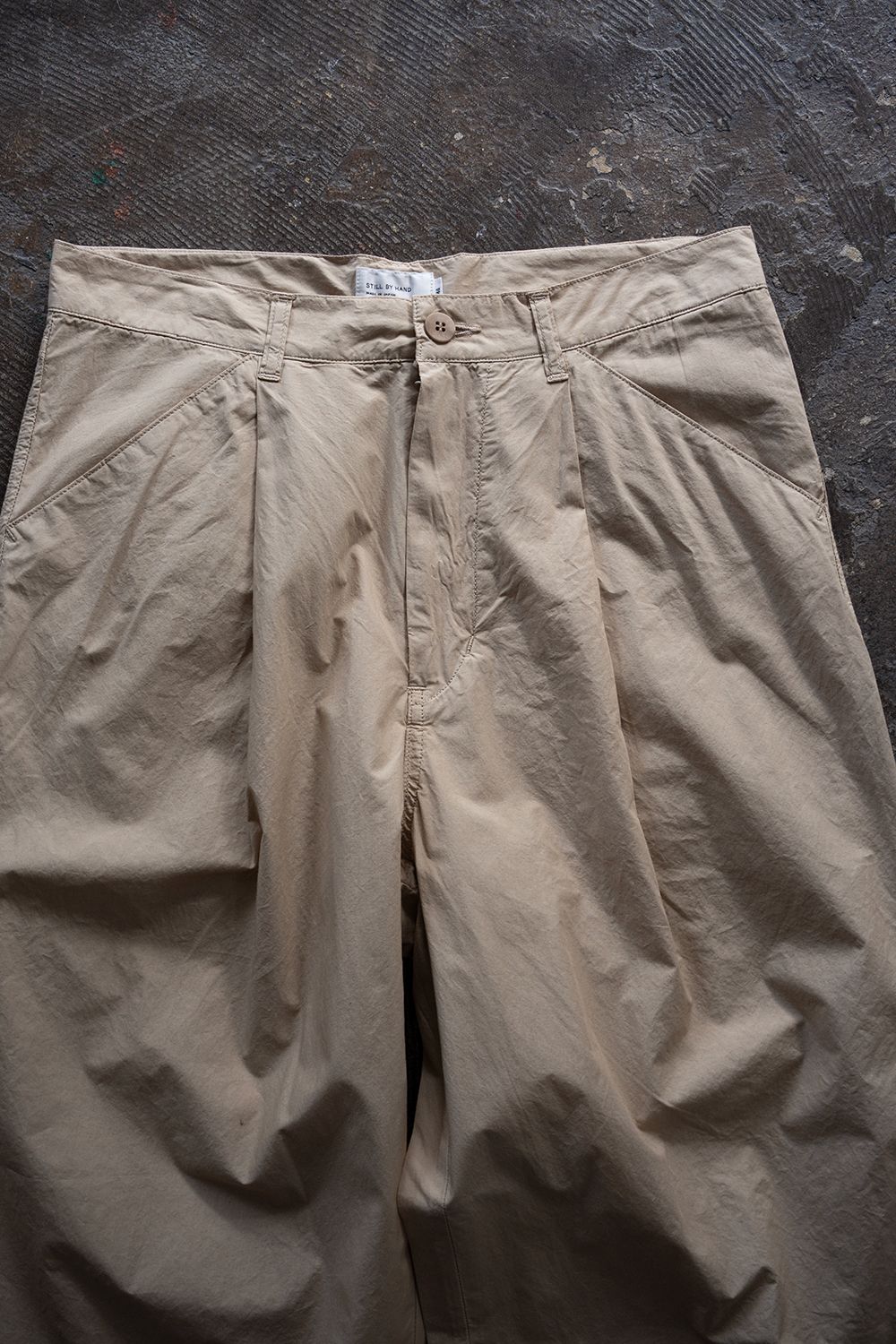 【26SS】ガーメントダイワンタックパンツ(BEIGE)