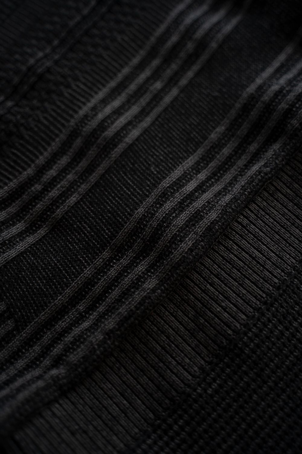 【26AW】Akisame Knit Polo(BLACK)