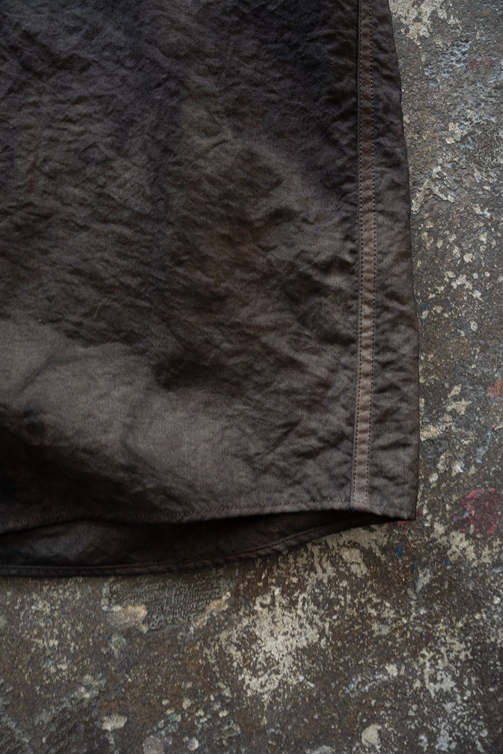 【ラスト1点】【26SS】Aurora Dyed Nylon Shirt(BROWN)