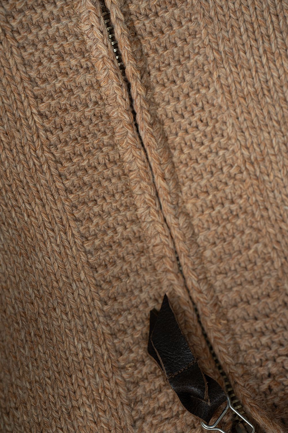 【Sサイズ】Cotton/Papar/Wool HAND KNITTING cowichan sweater(KAKISHIBU)