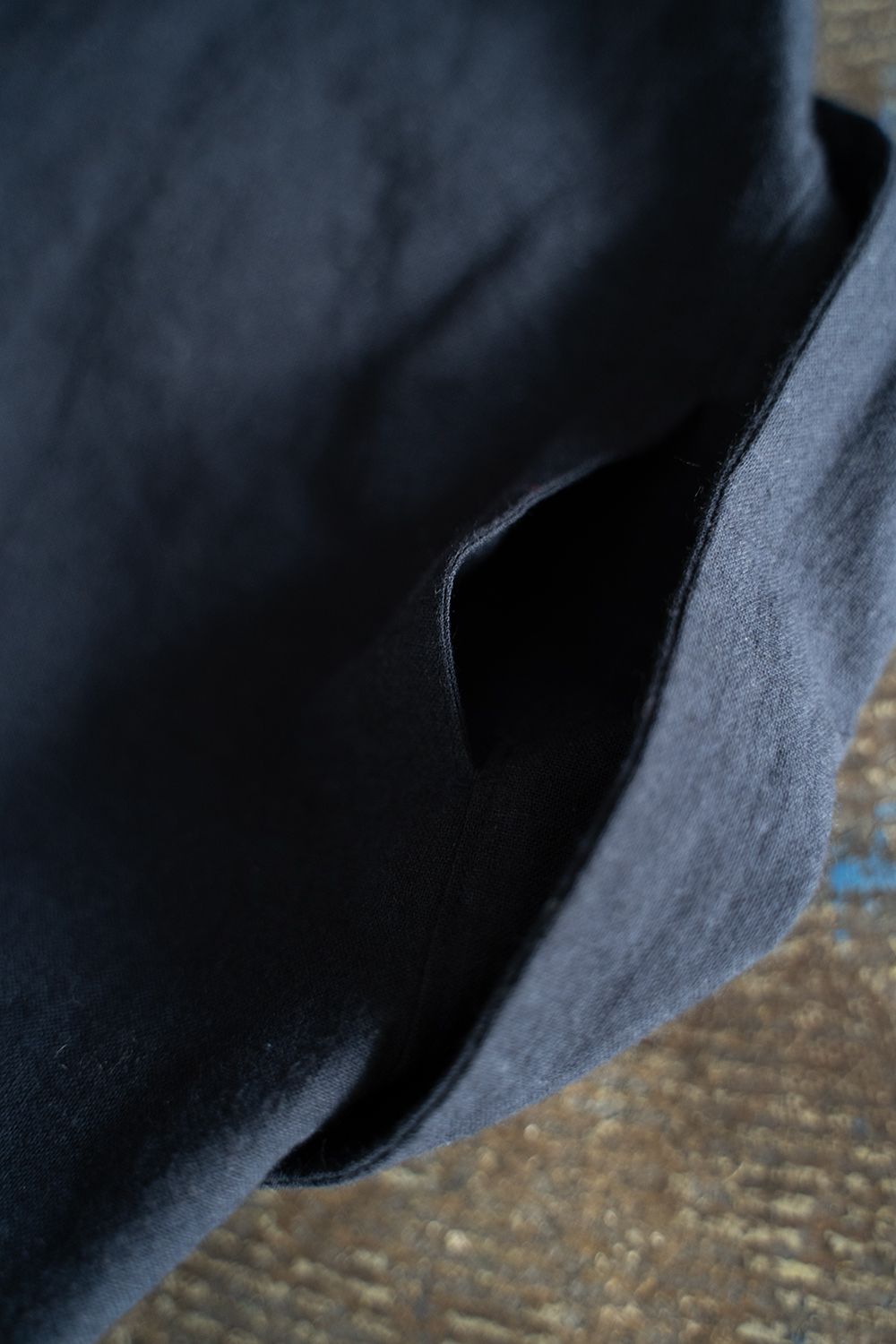 【ラスト1点】【23SS】"joint(short)"pajama【オールインワン】(LINEN COTTON NAVY)