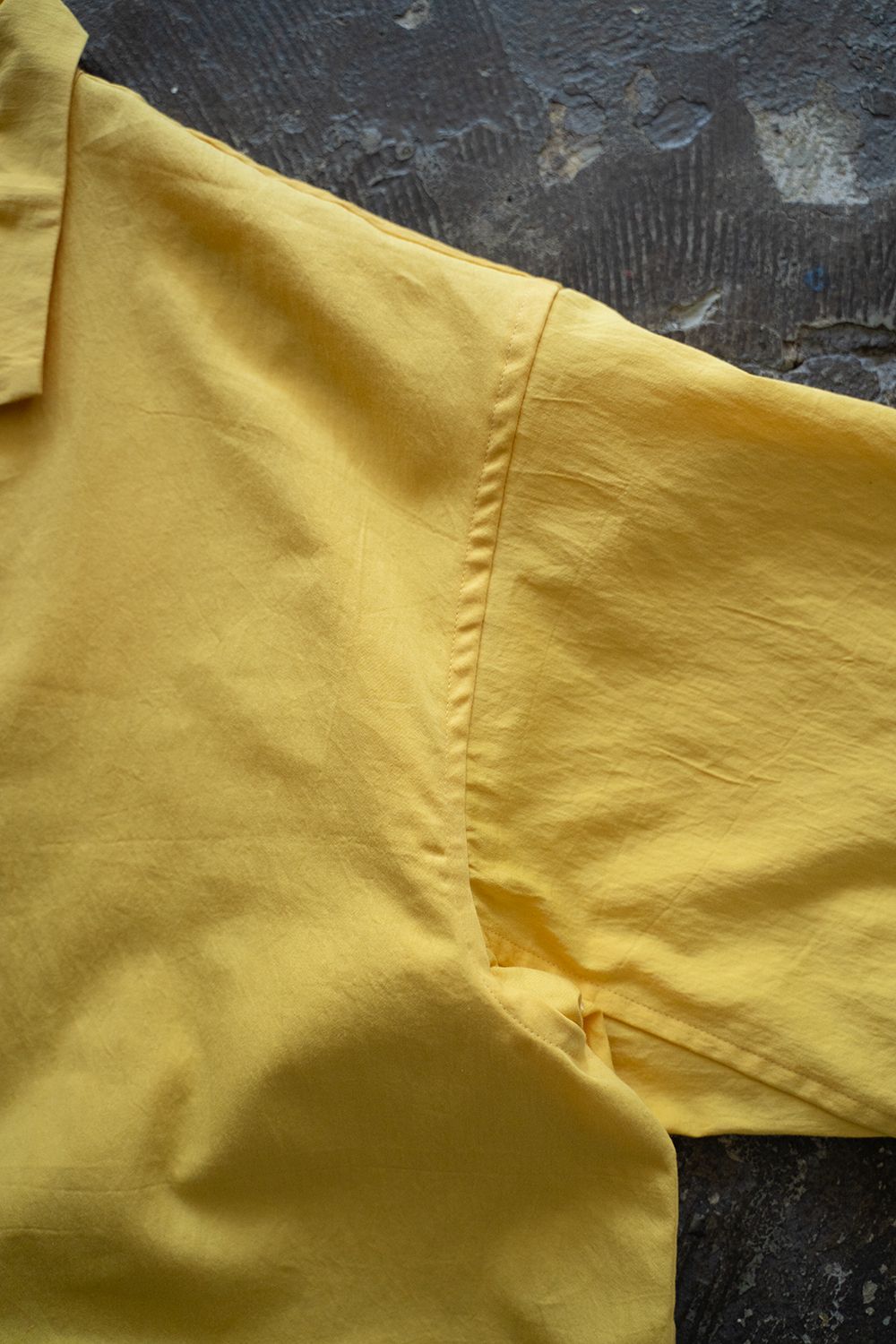 【ラスト1点】【25SS】"week s/s"pajama【セットアップ】(washed cotton YELLOW)