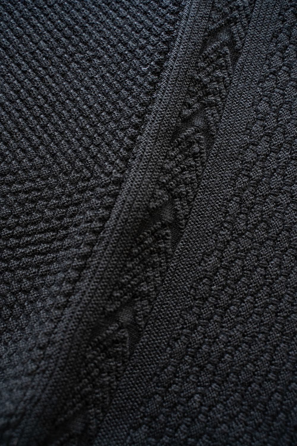 【25AW】Yukiato Knit Coat(BLACK)