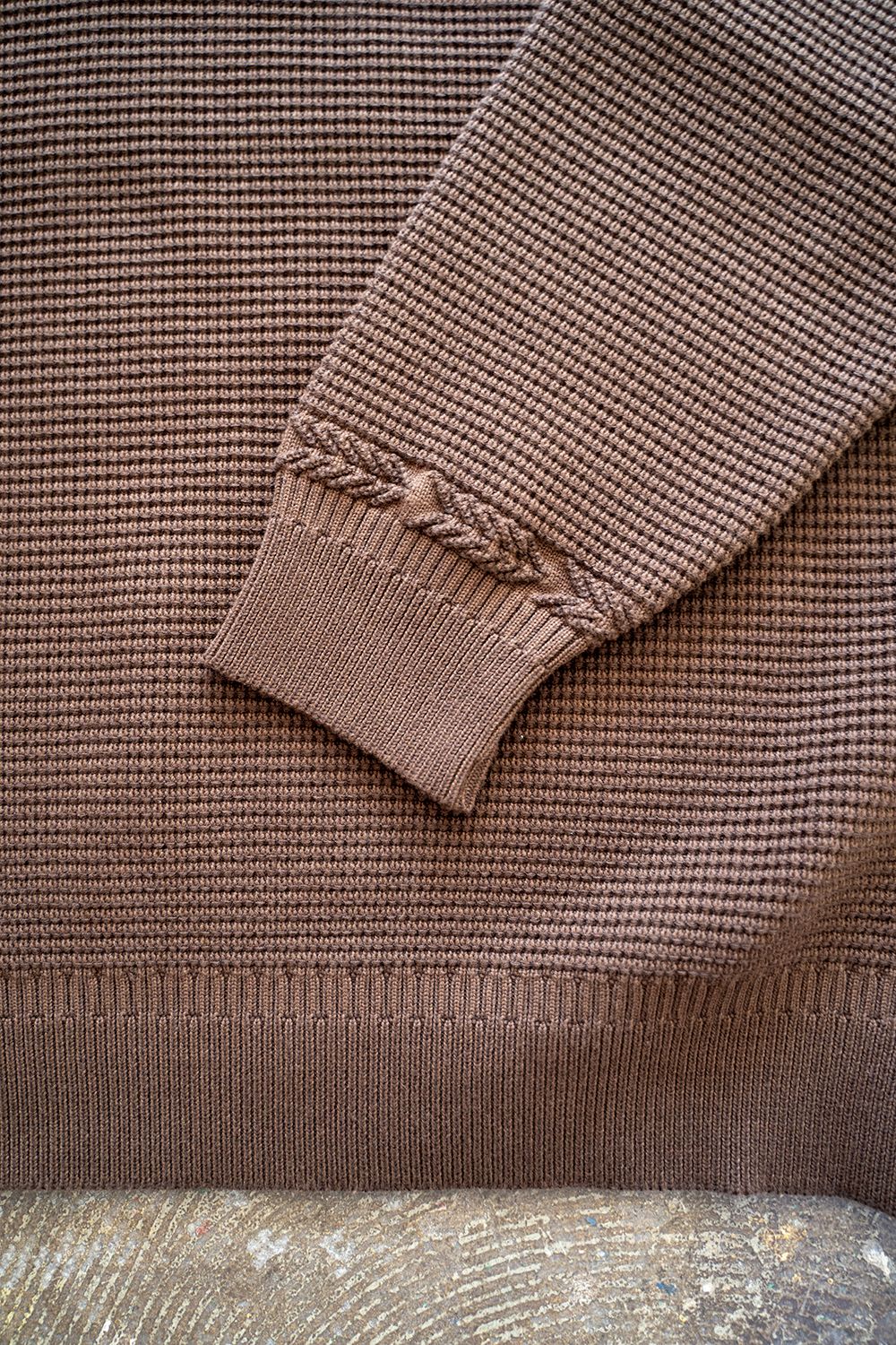 Tasogare High Neck Hoodie(BROWN)