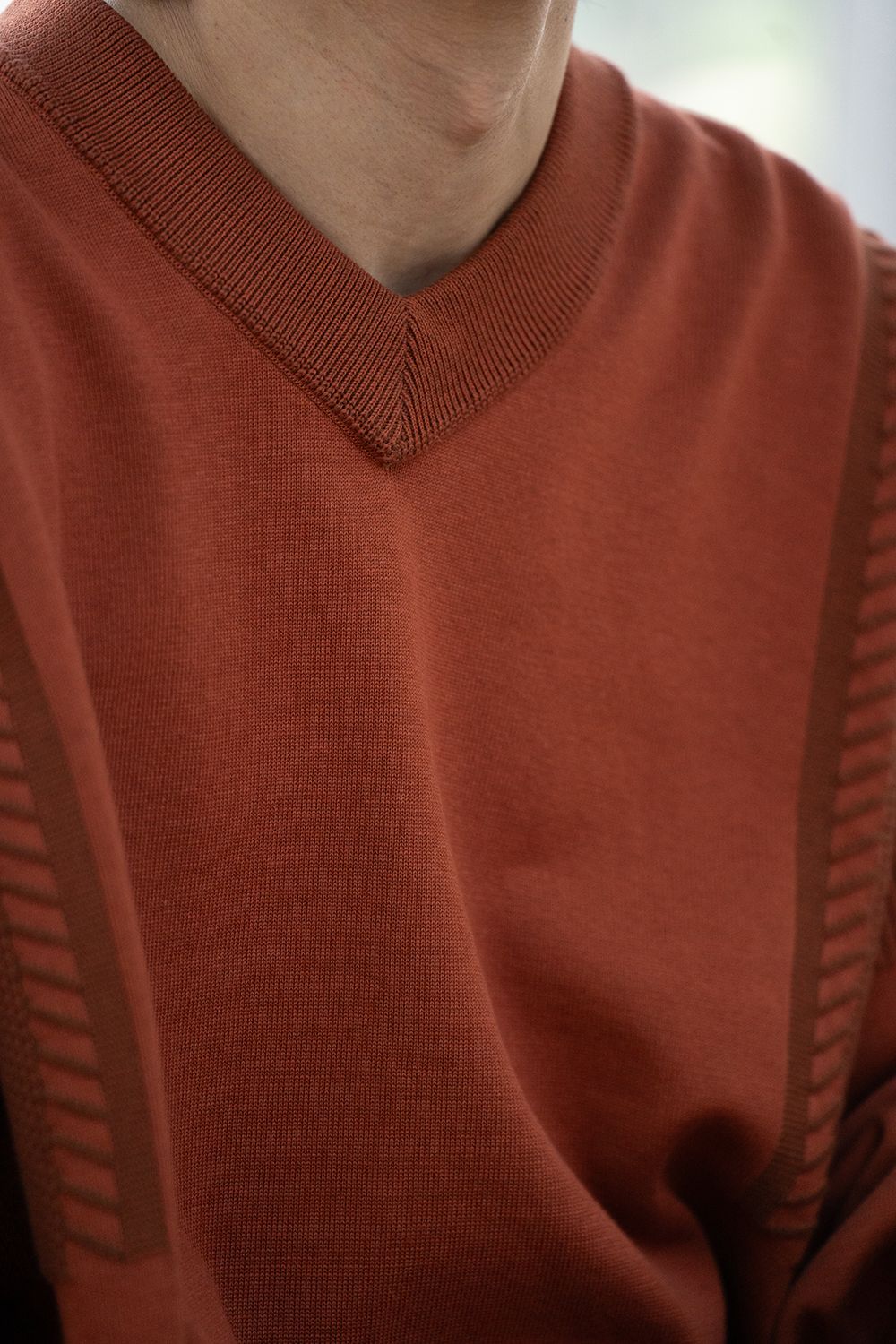 【ラスト1点】【24AW】Ryoshu V Neck Knit(ORANGE)