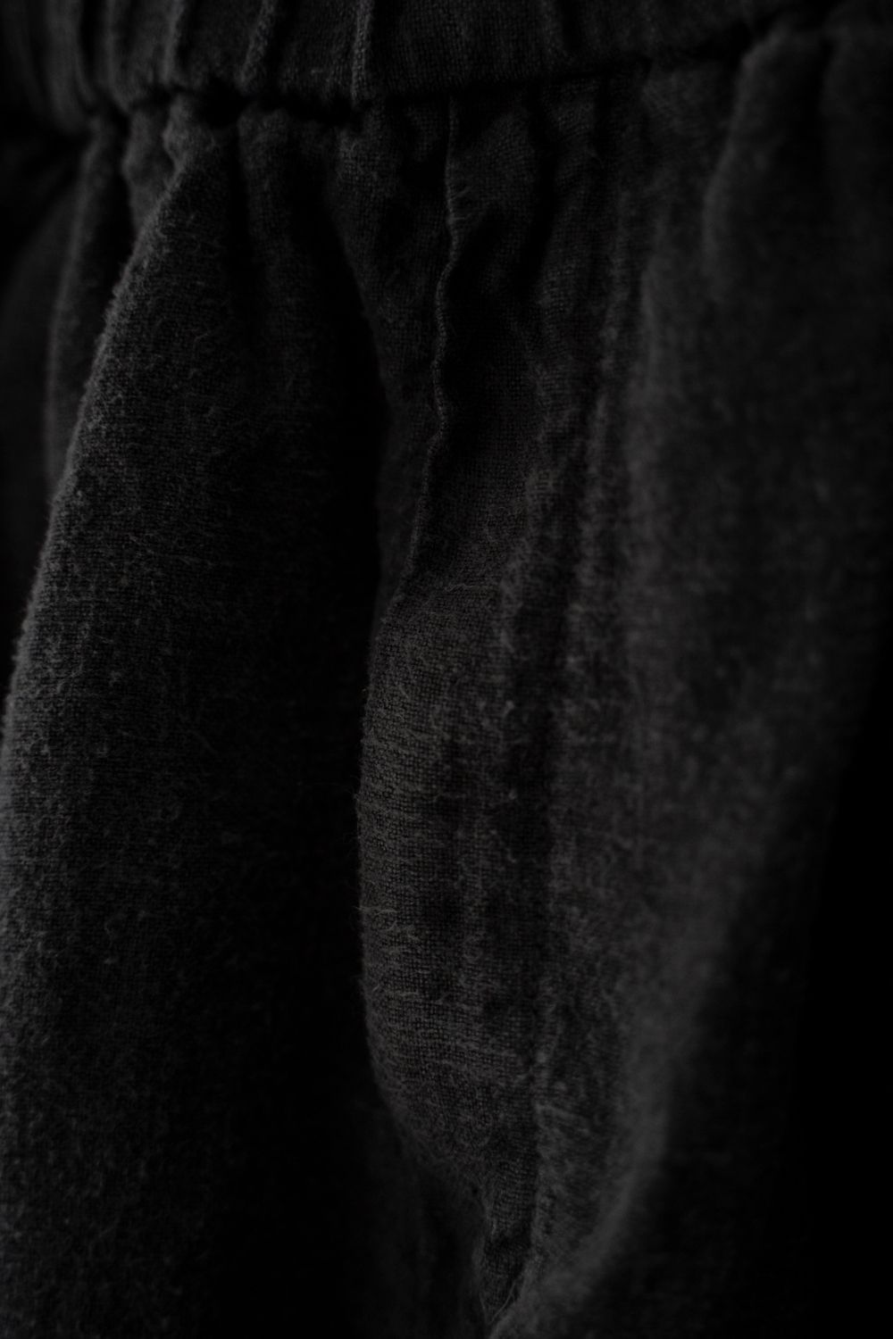 起毛大麻パンツ(炭)