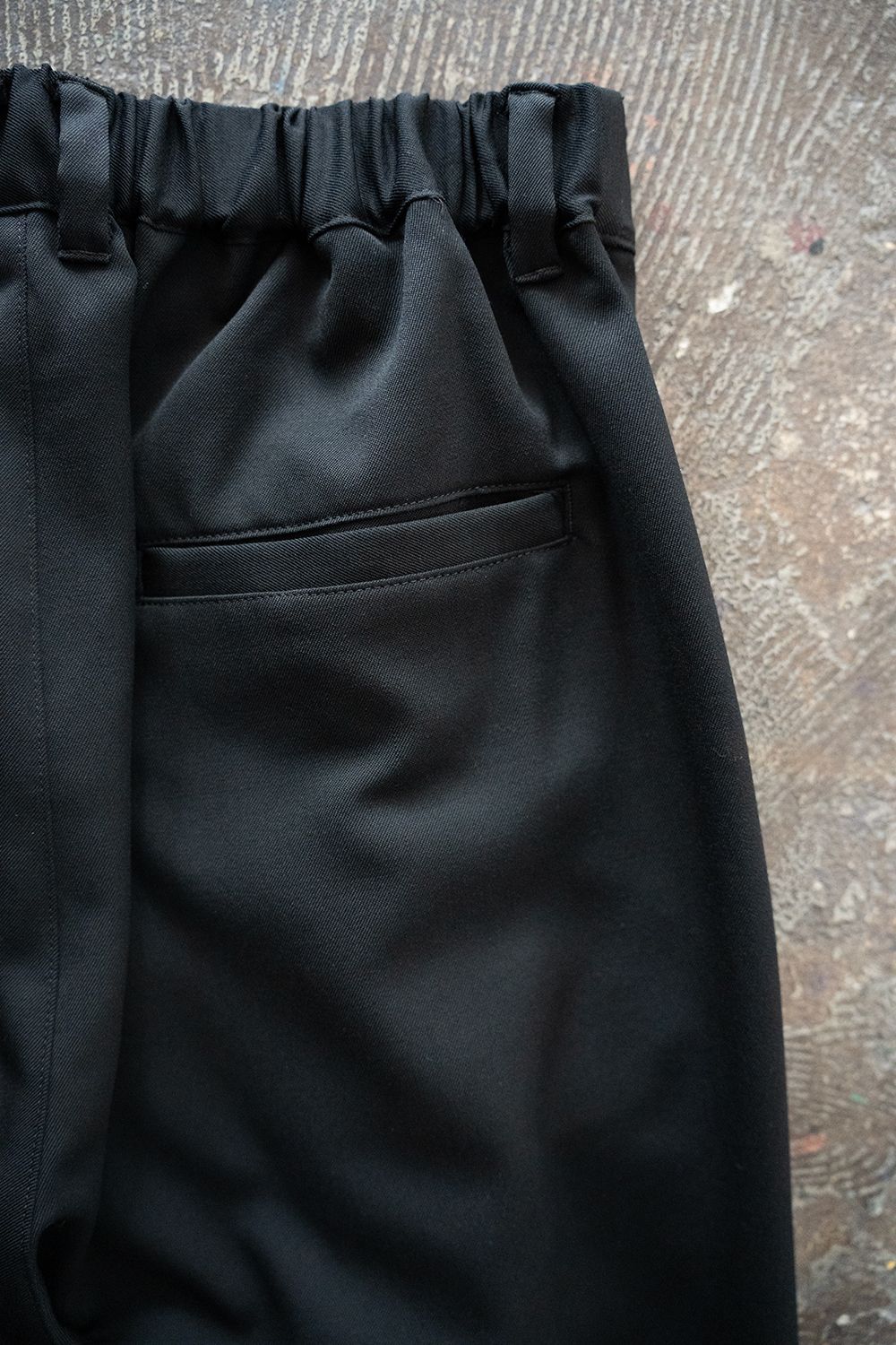 【26SS】2Tuck Wide Easy Pants/2タックワイドイージーパンツ(BLACK)