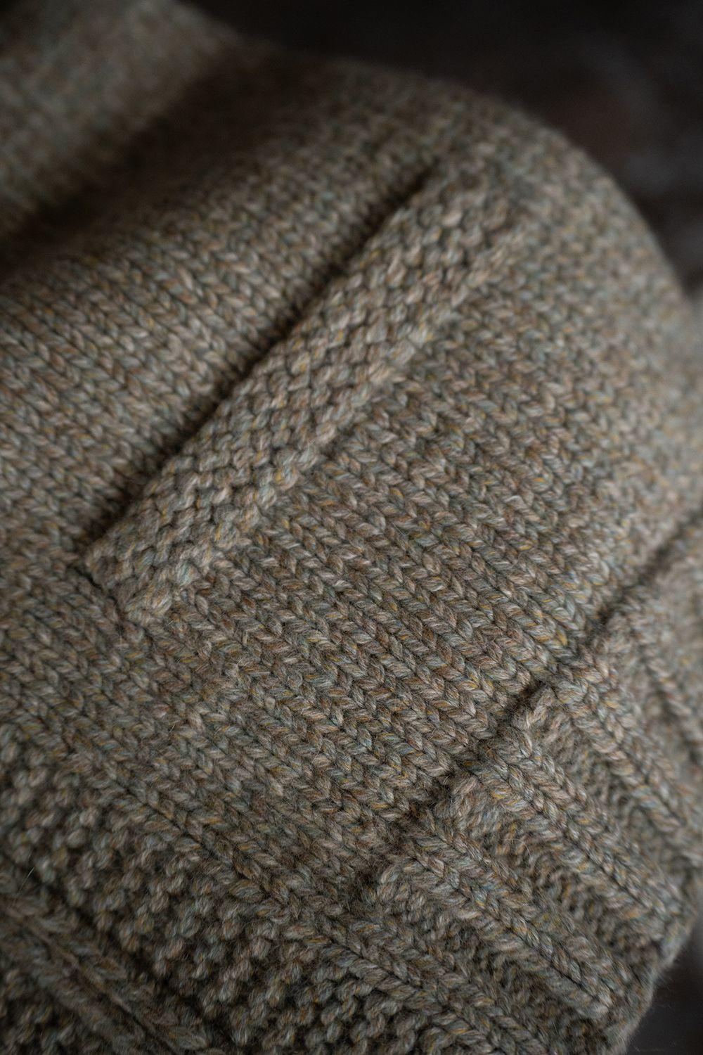 yak/lambs multi ply HAND KNITTING cowichan sweater(FOG)