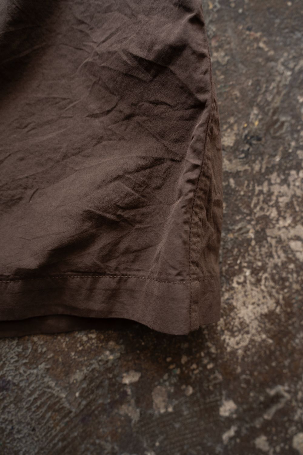 【26SS】Oversized Stitching Shirt(BROWN)