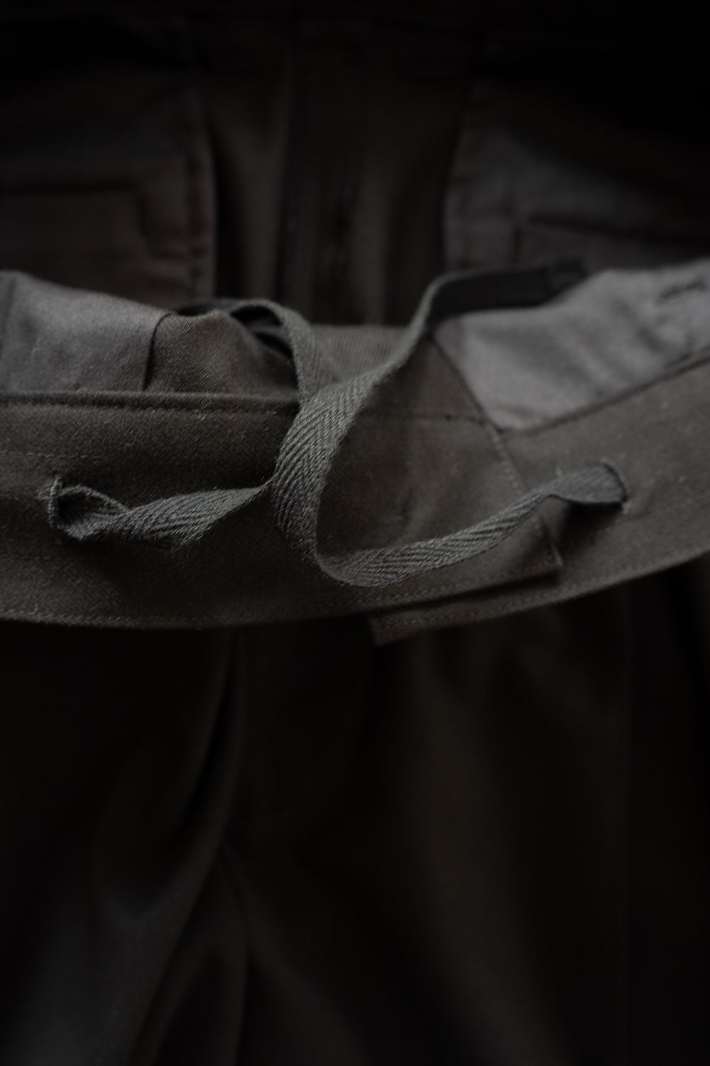 【26AW】2-Tack Wide Slacks/2タックワイドスラックス(BLACK)