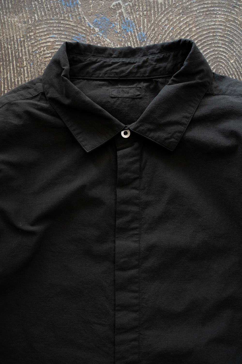 強撚OCブロードシャツ(黒)