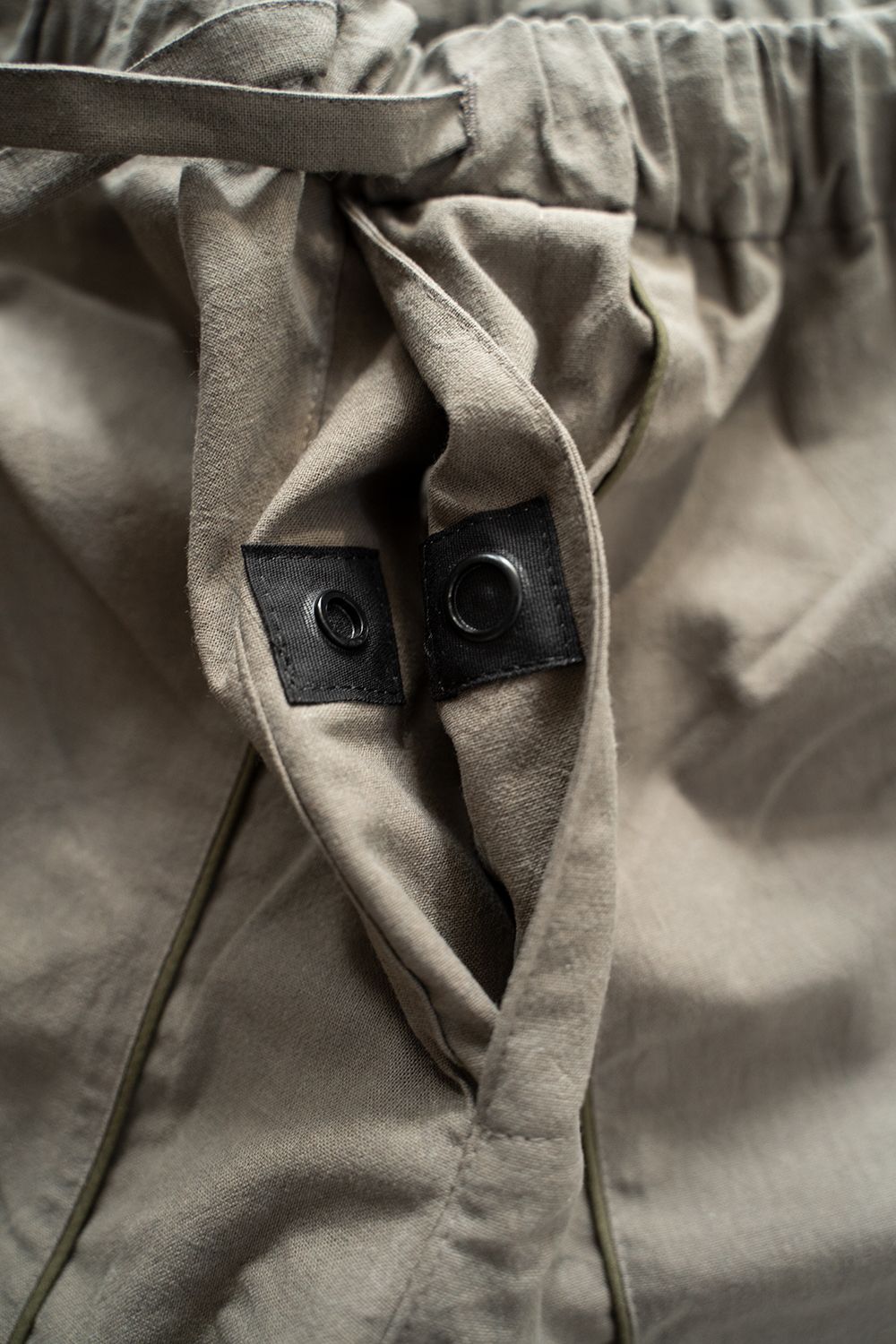 【ラスト1点】"square"pajama washed cotton(MOSS GRAY)【ユニセックス】【セットアップ】