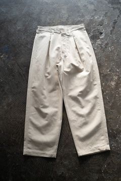 【ラスト1点】【23SS】インボックスタック綿麻パンツ(LIGHT BEIGE)