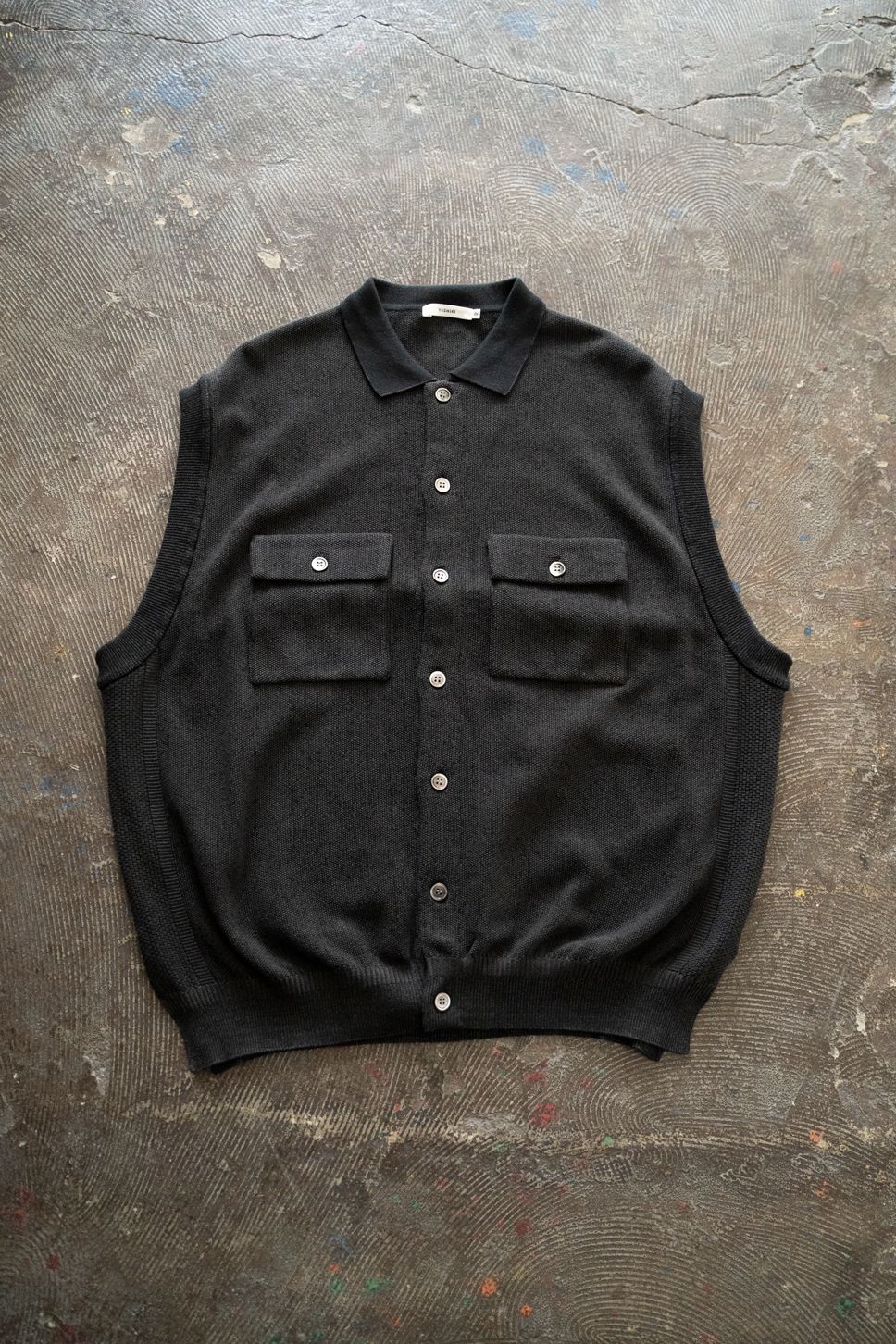 【26SS】Haoto collar Vest(BLACK)