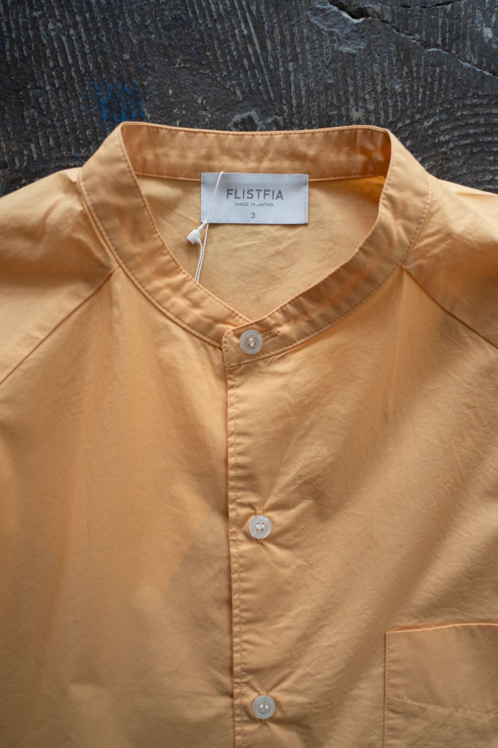 【ラスト1点】【23SS】Over Sized Band Collar Shirts(GUAVA ORANGE)