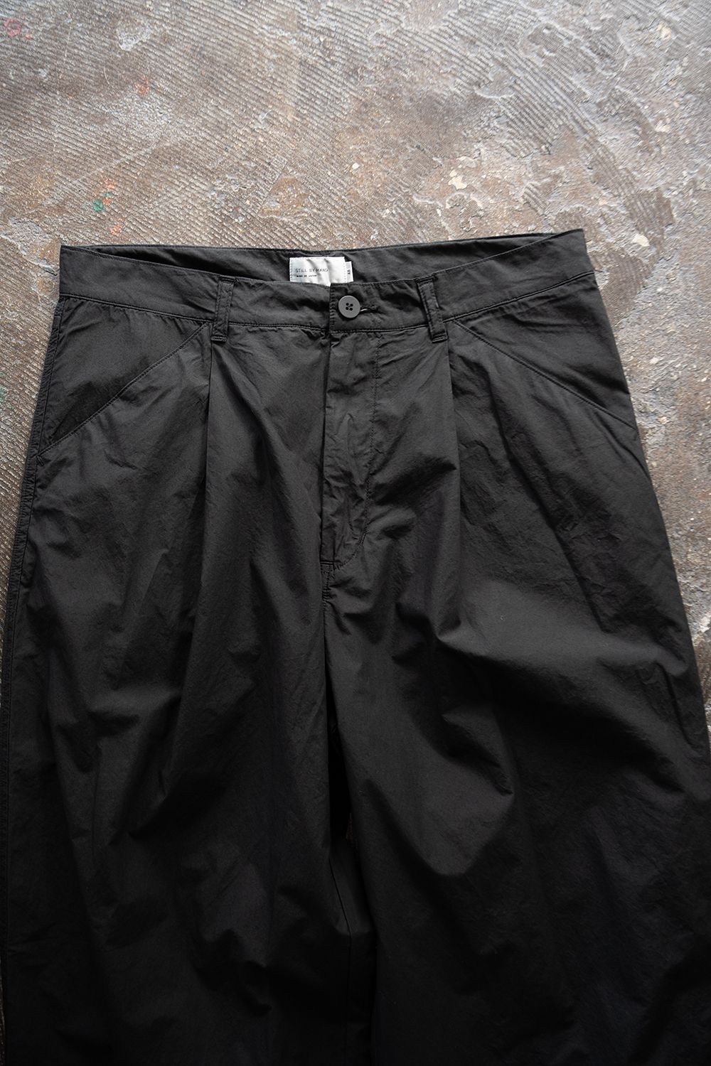 【26SS】ガーメントダイワンタックパンツ(INK BLACK)