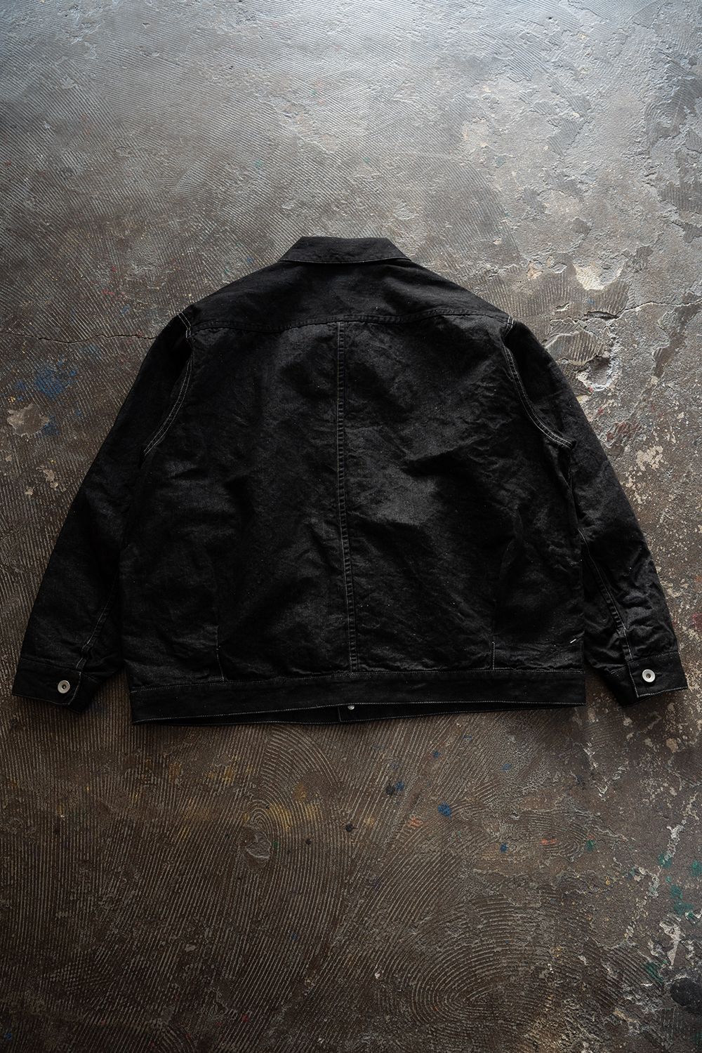 【26SS】8.5oz大麻混デニムブルゾン(BLACK)