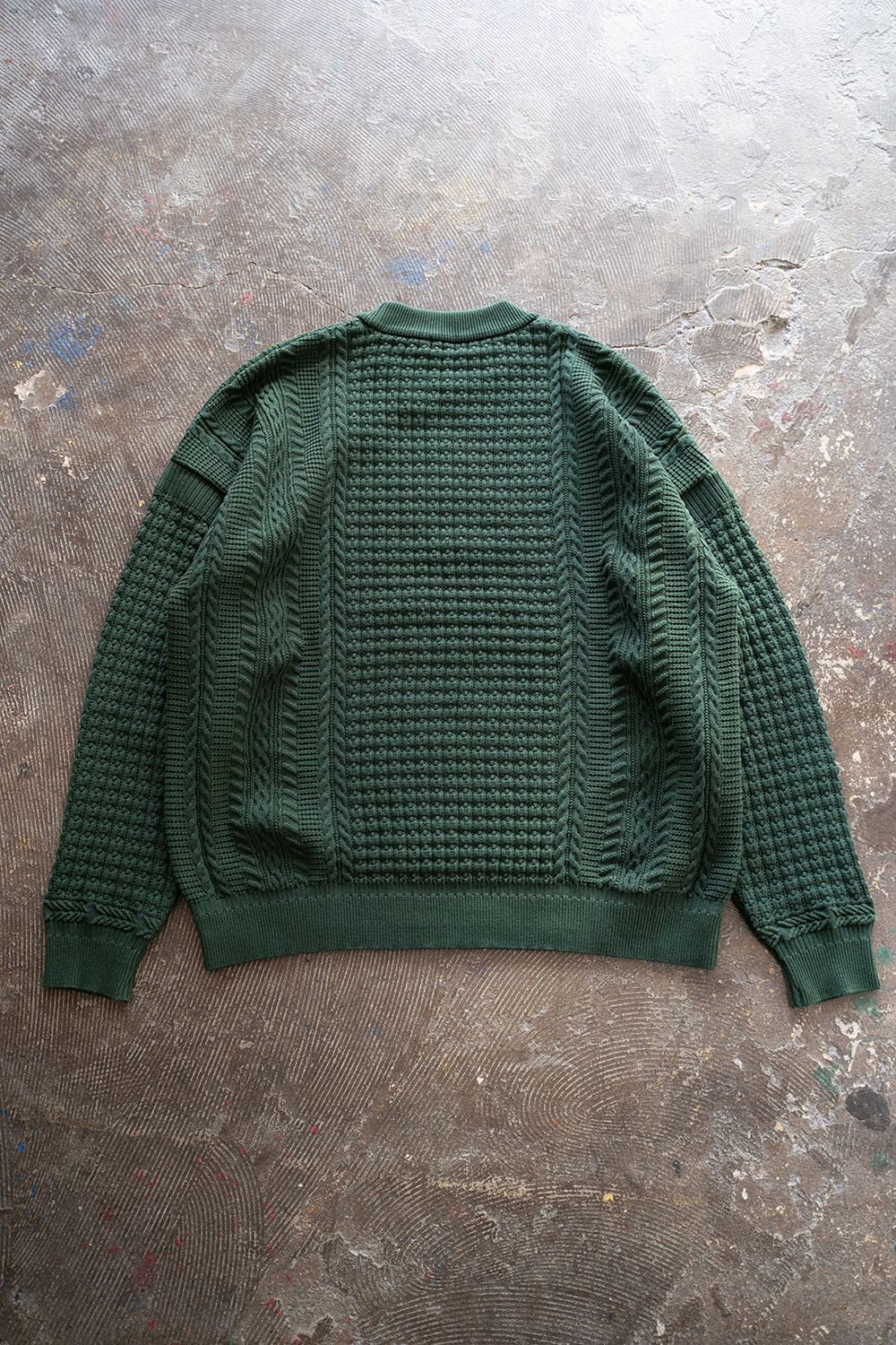 YASHIKI - Honami Knit(GREEN) | Salty