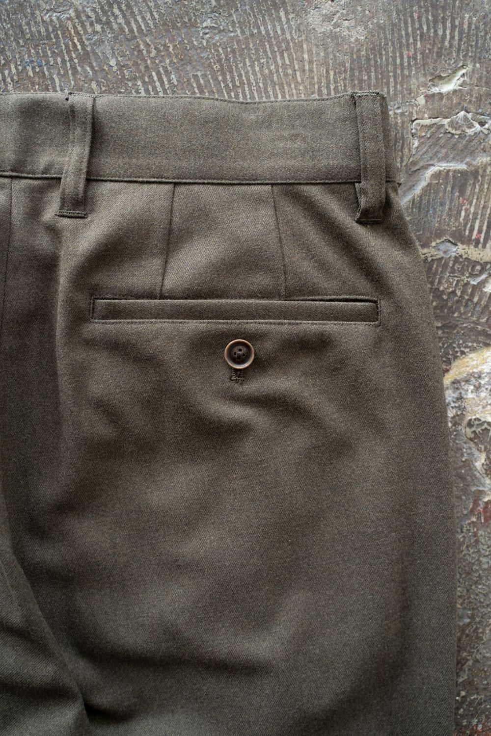 【25AW】2-Tack Slacks/2タックスラックス(BROWN)
