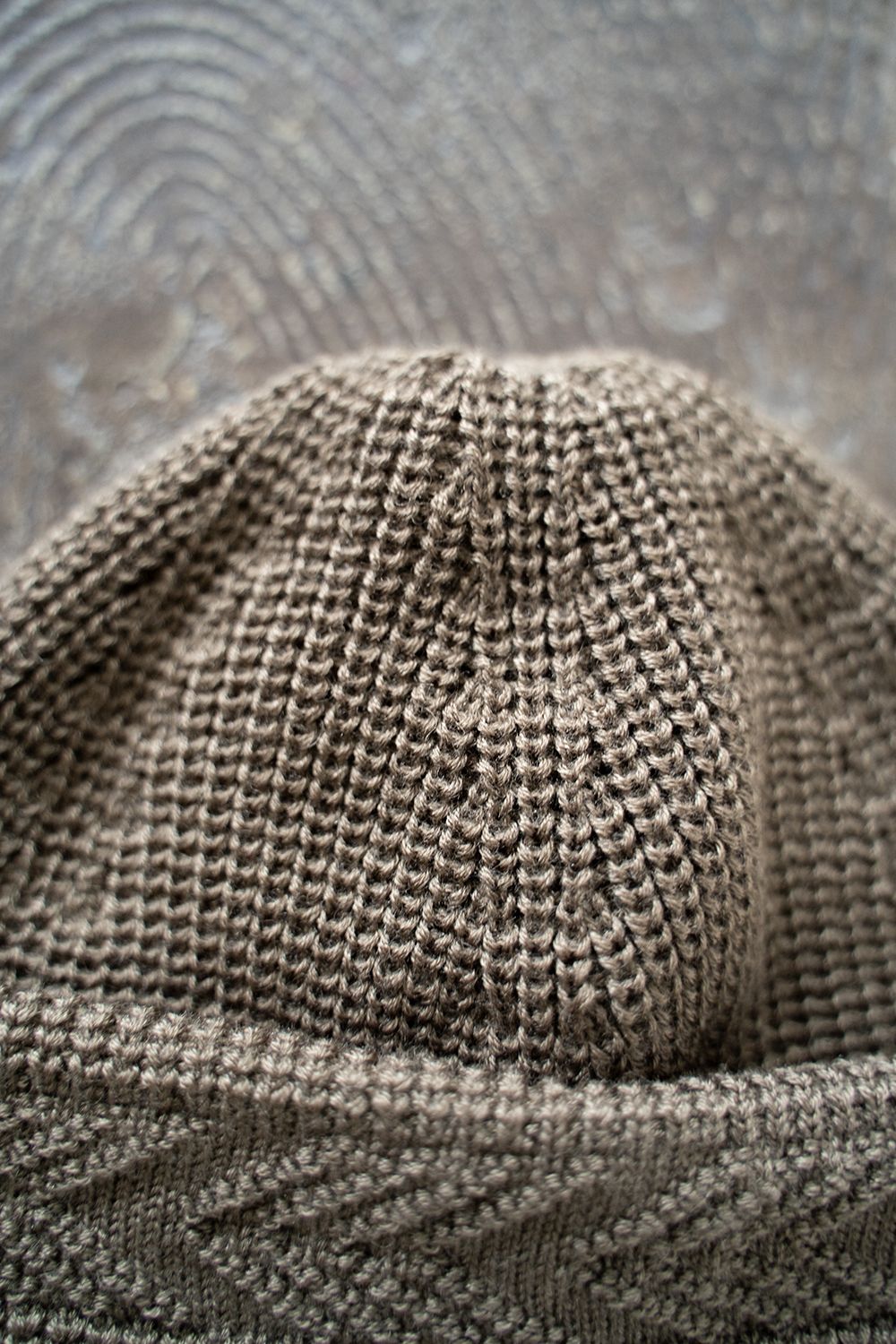 【22AW】Yagasuri Knit Cap(KHAKI GRAY)